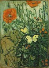 Haga click para ver la imagen ampliada 1890 coquelicots et papillons.jpg